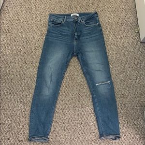 Zara High Waisted Stretch Jeans